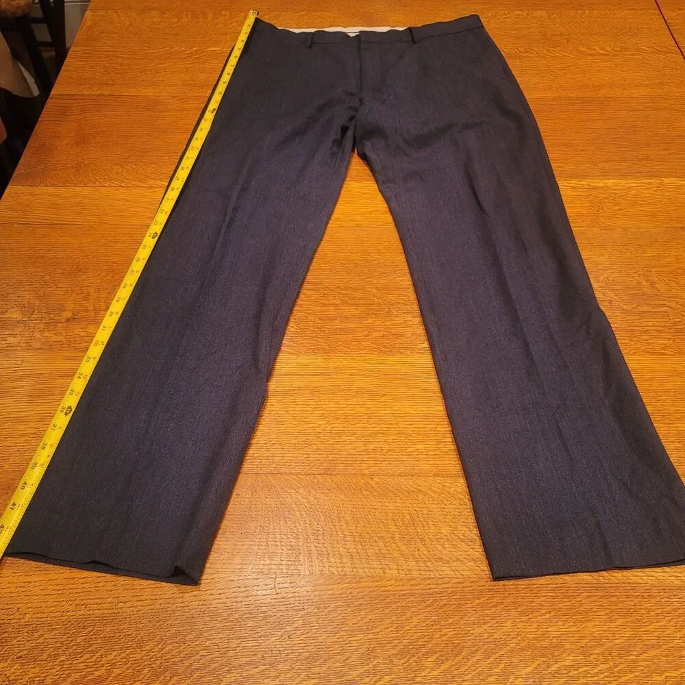Banana Republic Tailored Slim Fit Wool Stretch Pants 36x34 Gray